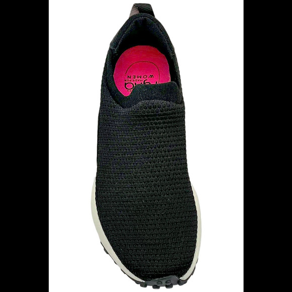 Ryka Washable Stretch Knit Slip-Ons Jumpstart Black - Medium - Picture 2 of 3
